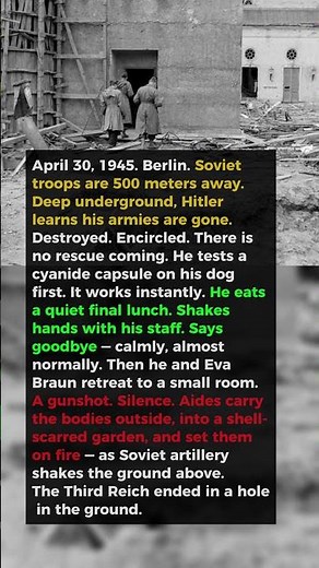 The Last 24 Hours Inside Hitler's Underground Bunker |WW2