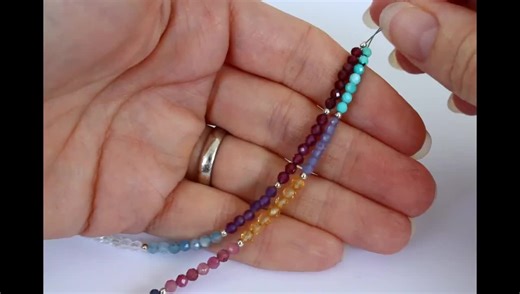 Mother Daughter Necklace, Interlocking Circles with Birthstones, Sterling Silver