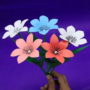 194K views · 3.5K reactions | Easy and Beautiful Paper Flower Making at Home. It's perfect for home decorations. DIY paper crafts... | DIY Crafts & Art | Facebook