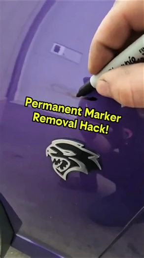 Yes, it is that easy! #permanent #marker #removal #tipsandtricks #howto #mechaniclife #funny #shorts