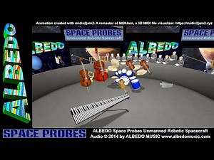 midis2jam2. Pioneer 10 and Pioneer 11. ALBEDO Space Probes. Midi Jam.