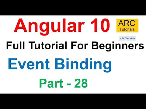 Angular 10 Tutorial #28 - Event Binding in Angular | Angular 10 Tutorial For Beginners
