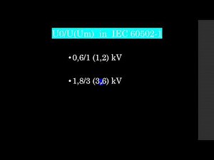 6.Cable Voltage Rating (per IEC 60502-1)