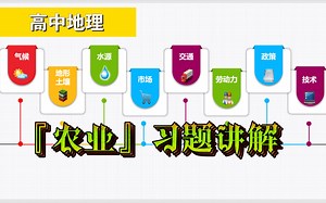 【高中地理】农业——习题讲解1（高三总复习版）