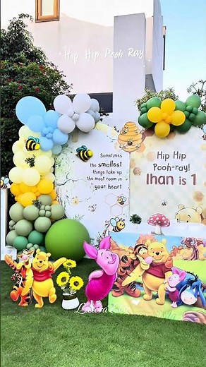 Pooh Theme Birthday Party #luxuryevents #pooh