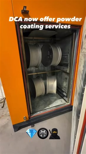 DCA now offer an alloy wheel powder coating service in Tamworth. This wheel and all our wheels are cut in our Micro 24 CNC lathe from @precisionwheelsequipment | DCA Refinishing Ltd