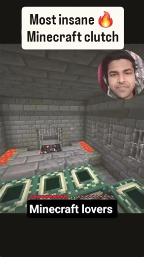 Most insane Minecraft clutch 🔥