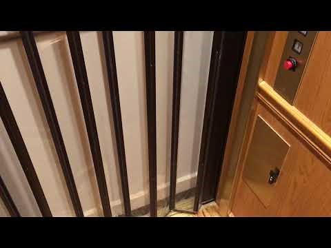 Hydraulic home elevator with clear cab door
