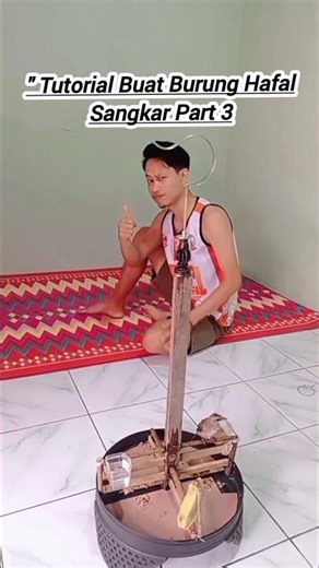 Tutorial lepas Sangkar Yang Aman Part 3 ❤️🐦 #burung #sangkarlayang #kandangburung #shorts #reals