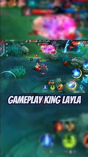 Gameplay layla Lategame #mobilelegends #layla