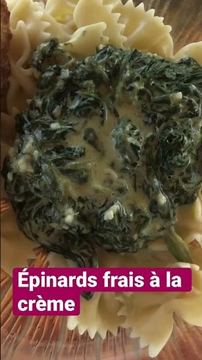 Épinards frais à la crème | Recette facile et rapide