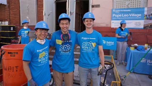 Villanova University Students Break Ground on Pope Leo Village