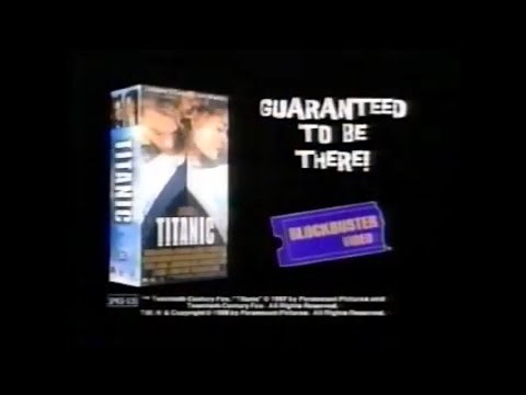 Titanic on VHS Blockbuster 1998