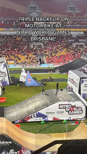 Triple Backflip on Motorbike at Nitro World Games Brisbane!