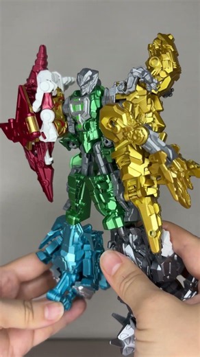 DIY Robot Transformation: Multi-Color Combiner Mecha Build #Robot #Transformer #Mecha #ActionFigure