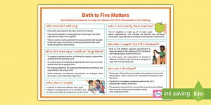 Birth to 5 Matters Poster