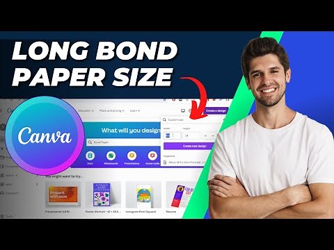 What is Long Bond Paper Size in Canva