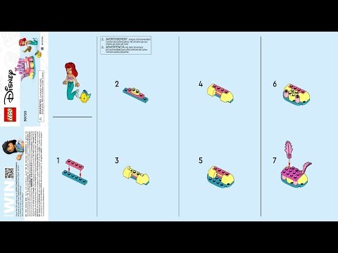 LEGO Instructions - Disney - 30720 - Ariel and Flounder’s Birthday Music Fun - Disney Princess