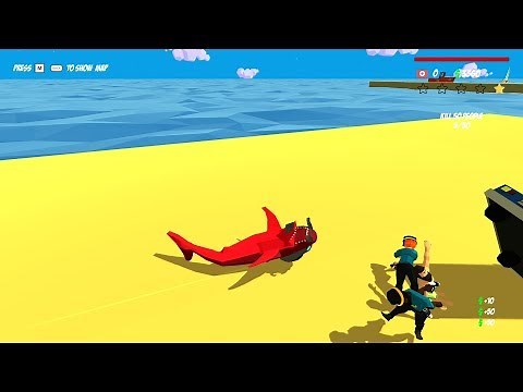 FINDING A SLOW TIME MACHINE AND HARPOON (THE NEW SHARK SIMULATOR GAME!!!)