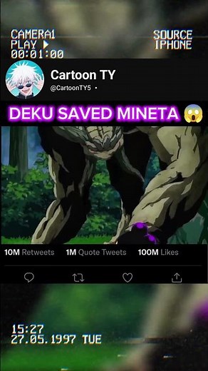 DEKU SAVED MINETA 😱☠️ | #anime #myheroacademia #mha #shorts