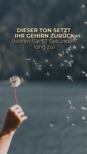 Dieser Ton wird Ihr Gehirn zurücksetzen (12 Sekunden lang anhören)