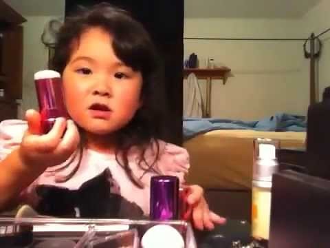 Five year old makeup guru