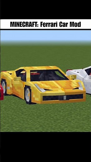 MINECRAFT: Ferrari Car Mod 🔥