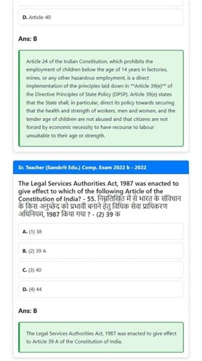 Implementation of Directive Principles Legislative and Executive Measures