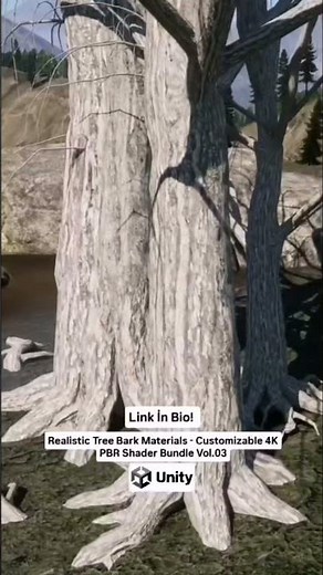 Realistic Tree Bark Materials - Customizable 4K PBR Shader Bundle Vol.03