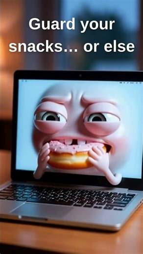 The Sneaky Laptop Strikes Again 🍩💻