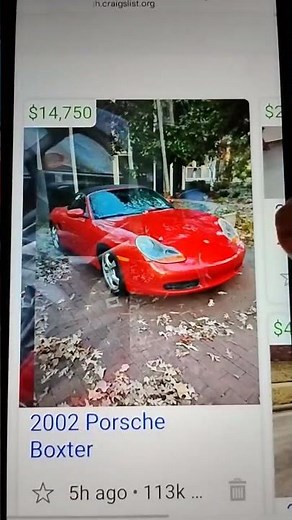 2002 Porsche boxster 113k 14,750 nice car