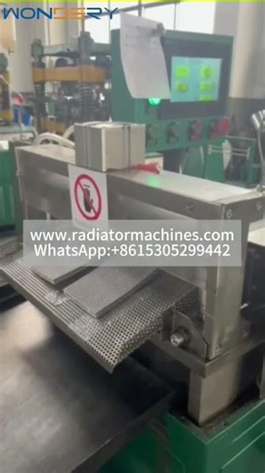 High Efficiency Aluminum 3003 Heat Exchanger Wavy Louvered Fin Press | Radiator Production Line