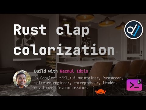 Build with Naz : Rust clap colorization