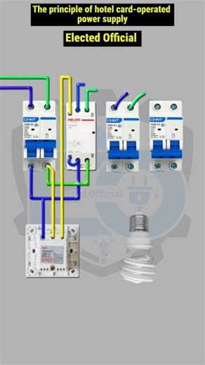 13K views · 94 reactions | The principle of hotel card-operated power supply #ElectricalTips #DIYElectric #ElectricProject #HomeElectrical #TechTutorial #LifeHacks #ElectricalHack | 퐄퐥퐞퐜퐭퐞퐝 퐎퐟퐟퐢퐜퐢퐚퐥 | Facebook