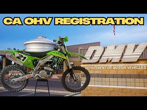 How to Register your 2022+ Dirtbike in California!! | CA OHV Red Sticker (My Experience)