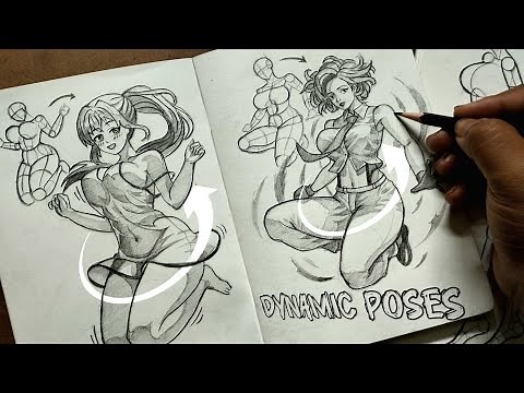 How to draw Any DYNAMIC POSES (Step by step)