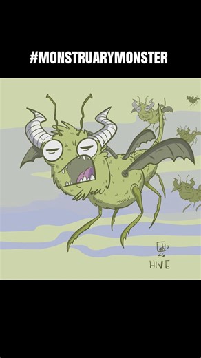 Monstruary Day 13 #art #digitalart #drawing #digitaldrawing #procreate #cartooning #monster