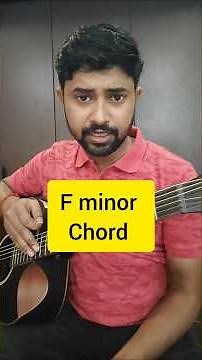 F minor chord in guitar | #fminor