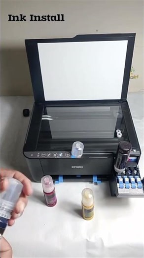 #InkInstall #PrinterSetup #EpsonPrinter #EcoTank #OfficeSetup #PrintingTips #YouTubeShorts #HowTo
