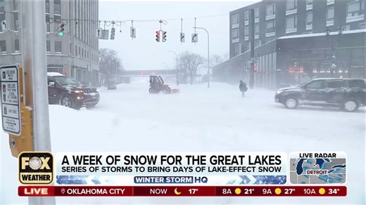 Heavy snow pounds Syracuse, New York, as a powerful lake-effect snowstorm grips the Great Lakes | Latest Weather Clips | FOX Weather