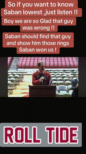 Nick Saban's Coaching Lowest Point Reflected