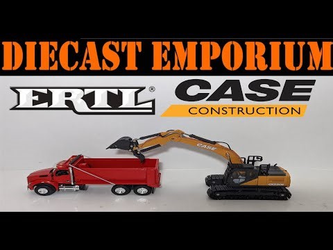 1:50 Scale ERTL Prestige Collection Case CX220E Excavator with Thumb Unboxing & Review