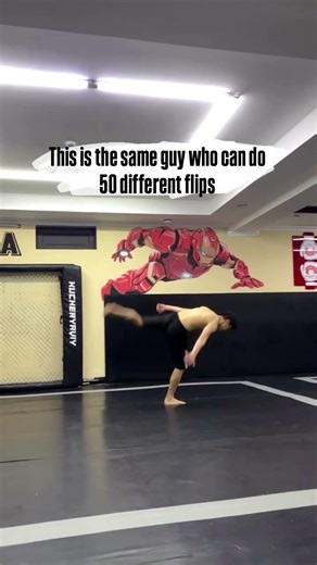 This is the same guy who can do 50 different flips #ufc #edits #fighting #hardwork #mma #flips