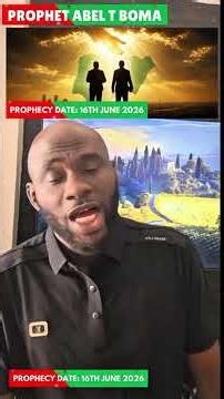 PROPHECY The Lord Showed Me Two Men of God in A Vision 2026 Global Prophecy Prophet Abel T Boma