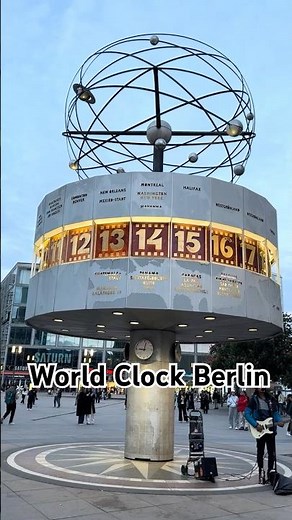 Alexanderplatz World Clock🌍– Berlin’s Iconic Landmark ✨ #berlin #germany