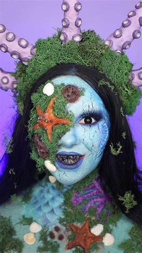 Siren Mermaid Makeup Transformation Tutorial