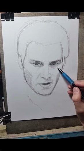 John Constantine Portrait — Keanu Reeves Drawing
