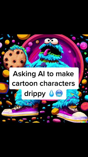Asking AI to make cartoon characters drippy 💧🥶 #ai #fyp #foryoupage #dalle2 #foryou #midjourney #aiart #elmo #drip #swag #shrek #spongebob #garfield
