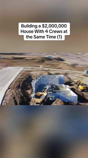 Building a $2,000,000 House With 4 Crews at the Same Time (1) #homeconstruction #building #customhome #electrical #hvac #plumbing #drywall