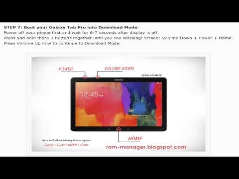 How To Root Samsung Galaxy Tab Pro 12.2 WiFi SM-P900